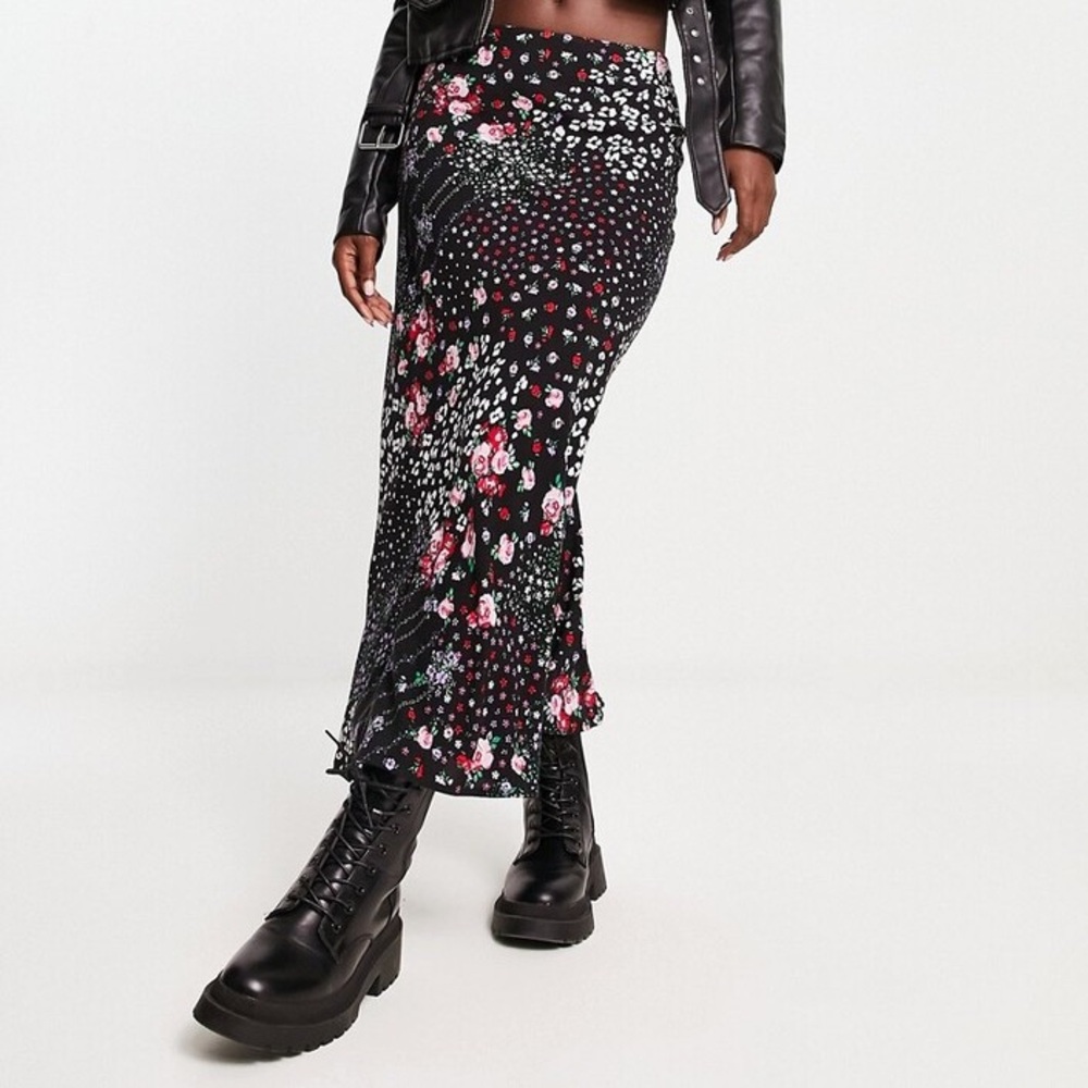 ASOS Miss Selfridge Floral Maxi Skirt